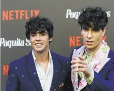  ?? Juan Naharro Gimenez / Getty Images for Netflix ?? Javier Ambrossi (left) and Javier Calvo are creators of the Spanish-language Netflix series “Paquita Salas.”