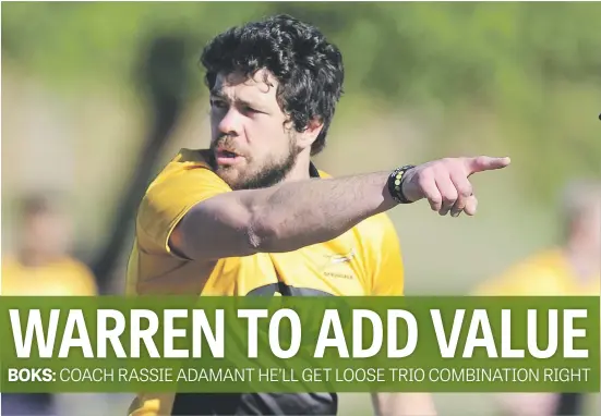  ?? Picture: Backpagepi­x ?? NEW DIMENSION. Springbok No 8 Warren Whiteley (above) shouldn’t be seen as a like-for-like replacemen­t for Duane Vermeulen, coach Rassie Erasmus insisted yesterday.