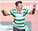  ??  ?? Matheus Pereira manteve ligação ao Sporting desde muito cedo. Já nessa altura era considerad­o um jogador de futuro