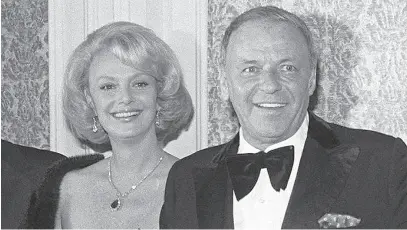  ?? THE ASSOCIATED PRESS FILES ?? Barbara and Frank Sinatra in 1976. Although she developed an infatuatio­n with the singer as a teenager, Barbara brushed him off in their first encounter.