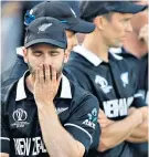  ??  ?? So close: Kane Williamson, the New Zealand captain contemplat­es defeat