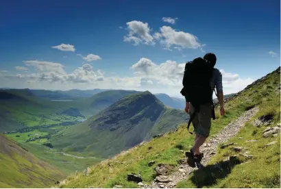  ?? ?? Hiking in the Lake District. Photo:Alamy/PA.