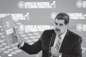  ?? Miami ?? President Nicolás Maduro of Venezuela speaks at a news conference on Sept. 21, 2023.