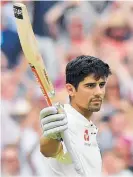  ?? Picture / AP ?? Alastair Cook salutes the fans after making a double ton.