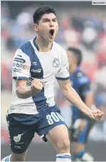  ?? MEXSPORRT ?? FESTEJO. Vladimir Loroña celebra el gol del triunfo de Puebla.