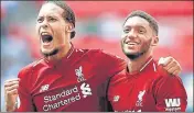  ??  ?? Liverpool have been rocked by injuries to Virgil van Dijk (left) and Joe Gomez.