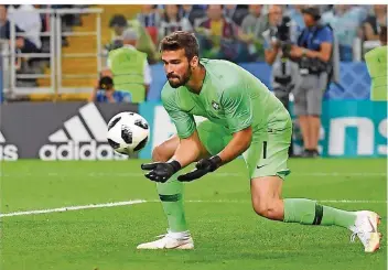  ?? FOTO: AFP ?? Die Vorfahren des brasiliani­schen Torwarts Alisson Becker wanderten von Mettnich nach Brasilien aus.