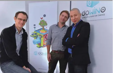  ?? [DR] ?? Les trois fondateurs de Dowino : Pierre-Alain Gagne, Jérôme Cattenot et Nordine Ghachi.