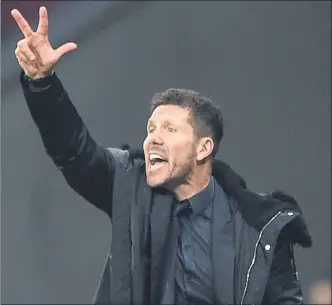  ?? FOTO: GETTY ?? Diego Pablo Simeone Sus sistemas y sus tácticas están siempre en el ojo del huracán de la crítica