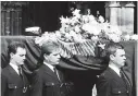  ?? ?? Fletcher’s coffin at service