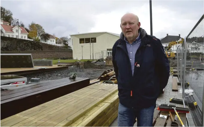  ??  ?? SPREKK: Det kan mot en real sprekk for Byhaven. Terje Stalleland (Frp) ber kommunen ta laerdom av feilene som nå blir gjort.