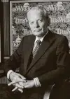  ?? File photo ?? David Brinkley was from a different era, when broadcast journalist­s were trusted, and news wasn’t viewed through a partisan lens.