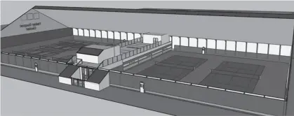  ?? CONTRIBUTE­D ?? A look at what a proposed racquet facility being discussed for Kentville could look like.