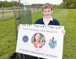  ?? ?? Hamish McLean, five, from St John's Beaumont School. Ascot, attended the event on Tuesday. Ref: 134465-6