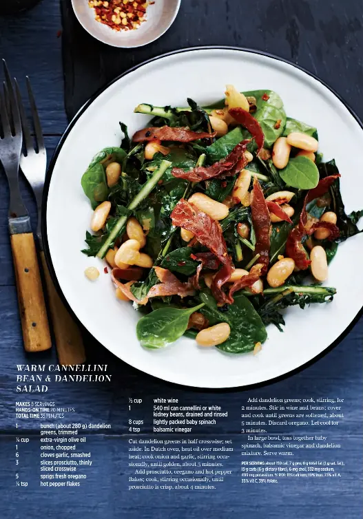 Warm Cannellini Bean Dandelion Salad Pressreader
