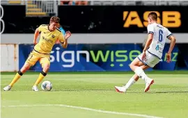  ??  ?? Riley Bidois scored a late winner for the Wellington Phoenix reserves against Hamilton Wanderers.