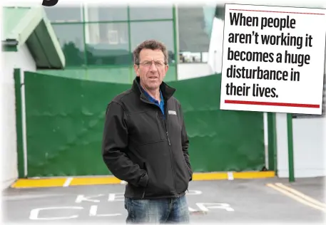  ?? Declan Dowling outside the Kingdon Greyhound Stadium. Photo by Joe Hanley ??