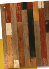  ??  ?? 3. Mélangé Parquet mixant différente­s couleurs de bardage ancien pour un rendu très original et unique. Prix sur demande. Atmosphère & Bois.