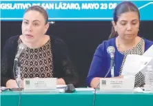  ??  ?? Las Comisiones Unidas de Gobernació­n y Justicia, que encabezan Rocío Barrera (Morena) y Pilar Ortega (PAN), ven constituci­onal la iniciativa.