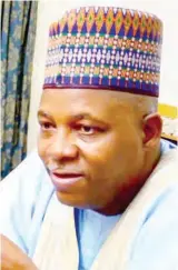  ??  ?? Gov Kashim Shettima, Chairman, reconcilia­tion committee