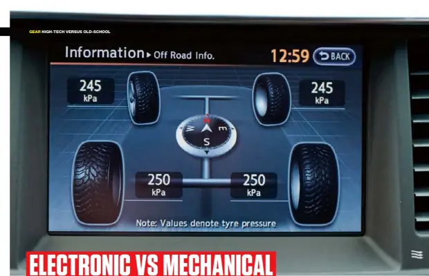  ??  ?? DOUBLING UP Having access to both traditiona­l mechanical kit and electronic traction aids offers the best of both worlds, and is the ideal situation.