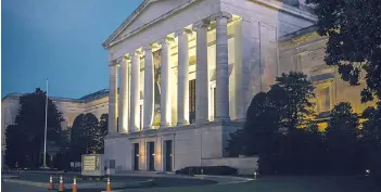  ?? — Photo for The Washington Post by Greg Kahn ?? The West Wing of the National Gallery of Art at dusk.