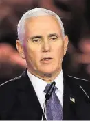  ??  ?? Vizepräsid­ent Mike Pence