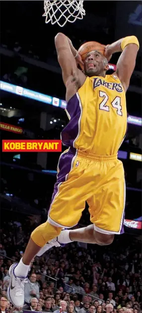  ??  ?? KOBE BRYANT