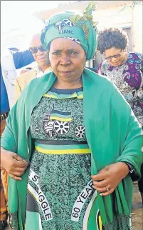  ?? Picture: SIBONGILE NGALWA ?? EARLY CAMPAIGN: Dr Nkosazana Dlamini-Zuma did a door-to-door walkabout in Duncan Village before addressing the community in Gompo Hall yesterday