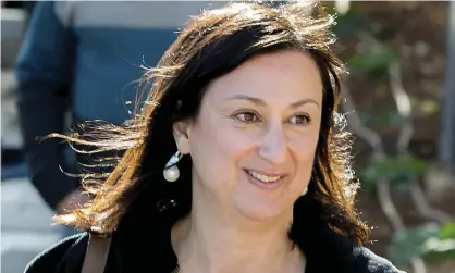  ??  ?? Daphne Caruana Galizia, who was killed by a car bomb in Malta in October 2017. Photograph: Jon Borg/AP