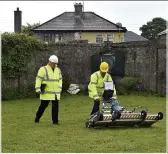  ??  ?? TesTs: TST Engineerin­g scans the site of the former Tuam Home on Friday morning