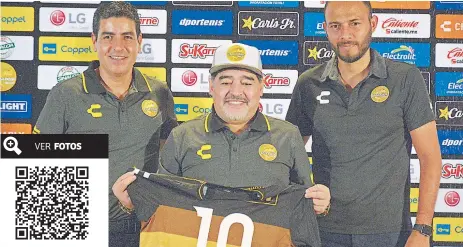  ??  ?? rey. Diego Maradona ha tenido un gran recibimien­to en Sinaloa.