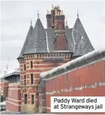  ??  ?? Paddy Ward died at Strangeway­s jail