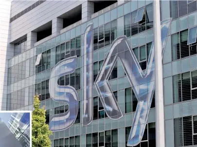  ?? AP FILE PHOTOS ?? BIG DEAL: Comcast’s bid of $22.58 per share for European broadcaste­r Sky topped 21st Century Fox’s offer of $20.47 after three rounds of secret bidding in an auction.