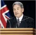 ?? FILE PHOTO ?? Foreign Affairs Minister Winston Peters announced the support for Samoa yesterday.