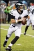  ?? MICHAEL NOBLE JR. — THE ASSOCIATED PRESS ?? Despite playing more than any other Eagles QB during the preseason, Penn State product Matt McGloin, seen here playing against the Jets Thursday, was cut Friday.