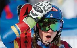  ?? GEPA ?? Mikaela Shiffrin kann den Weltcupges­amtsieg nicht fassen