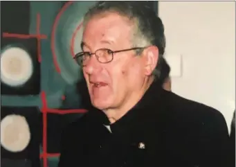  ??  ?? The late Fr Paddy Kilcoyne from Tubbercurr­y was a huge GAA supporter.