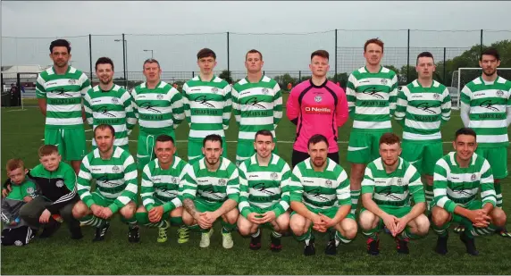  ??  ?? The Newfoundwe­ll team who won the Kilmessan Shield at the League grounds in Navan on Friday evening.