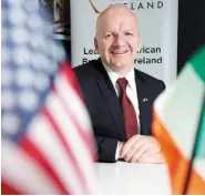  ??  ?? ‘Ireland is in a unique position at the heart of the EU-US relationsh­ip,’ says Barry O’Sullivan