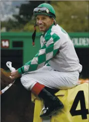  ?? THE ASSOCIATED PRESS FILE PHOTO ?? On July 4, 2000, Russell Baze, the winningest jockey in North American history, posted his 7,000th career victory.