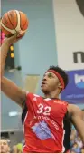  ?? (Adi Avishai) ?? HAPOEL GILBOA/GALIL forward Zach LeDay scores two of his game-high 25 points in last night’s 99-74 win at Bnei Herzliya.