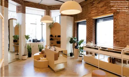  ?? ?? Nisolo's New York City store will showcase all of its responsibl­e styles. Here, a look at Nisolo Boston.