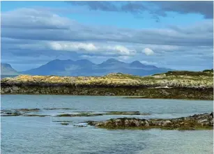  ?? ?? Angela Fitzpatric­k: ‘Isle of Rùm from the west coast at Silver Sands’