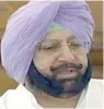  ??  ?? Amarinder Singh