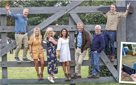  ?? Pictures: PA, CHARLOTTE GRAHAM ?? PRESENTERS of Countryfil­e were in high spirits yesterday as they took part in a live festival for the hit BBC show.
The presenting team headed to Blenheim Palace, Oxfordshir­e, where they kicked off Countryfil­e Live.
Adam Henson, Anita Rani,