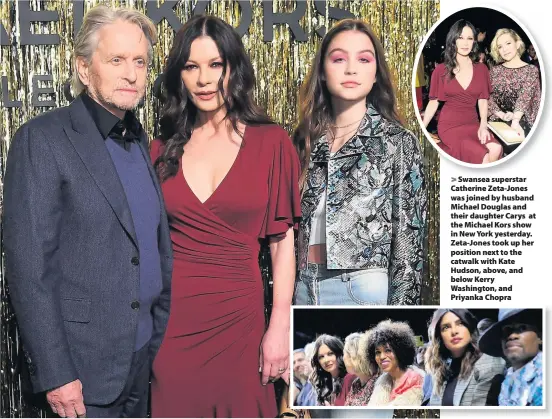 Zeta-Jones and daughter dazzle Kors catwalk - PressReader