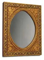  ?? ?? M Goldstein - Lacquered papiermach­e mirror. Iran early 20th Century