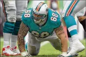  ?? ALLEN EYESTONE/THE PALM BEACH POST ?? Richie Incognito, who once made national news for his role in a bullying scandal, played for the Bills after leaving the Dolphins.