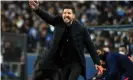  ?? Jameson/MB Media/Getty Images ?? Diego Simeone has transforme­d Atlético Madrid since taking charge of the Spanish club nearly a decade ago. Photograph: Zed